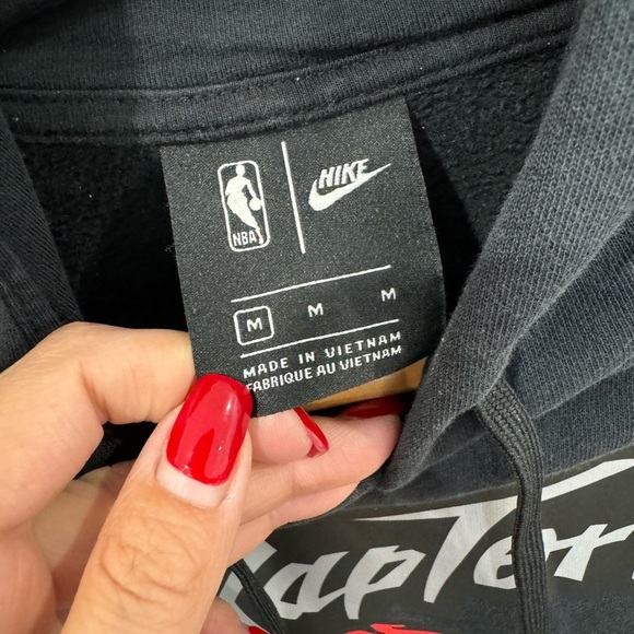 EUC NBA Nike Black Toronto Raptors Classic Hoodie - Size M - Picture 3 of 4